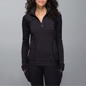 Lululemon Run For Gold 1/2 Zip Black